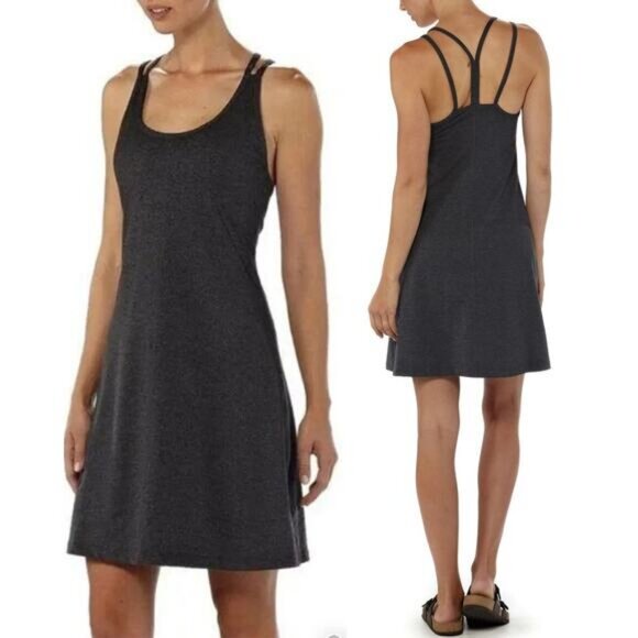 PATAGONIA Women's Latticeback Dress w/ Built-In Shelf Bra Size Medium Gray - Picture 1 of 6